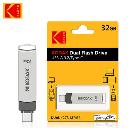 K273 High-Speed USB Flash Drive 3.2 Interface Type-C Mobile Phone Computer Dual-Use 32G-256G Storage USB Flash Drive 128G